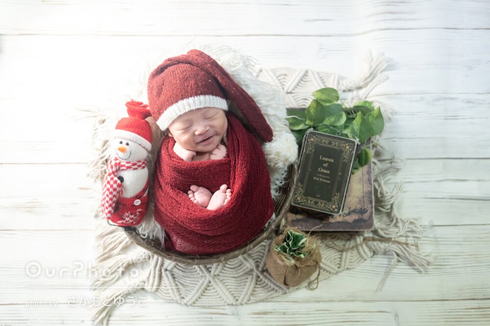 「どの写真も可愛くてお願いして良かった」ニューボーンフォトの撮影