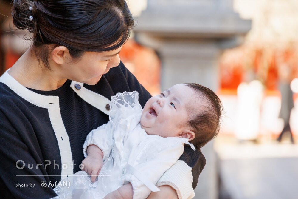 「様々な写真が撮れて楽しかった」自然体な様子も素敵なお宮参りの撮影
