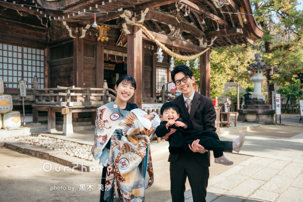 「リクエストしていたイメージ通り」和やかな感じが素敵なお宮参りの撮影