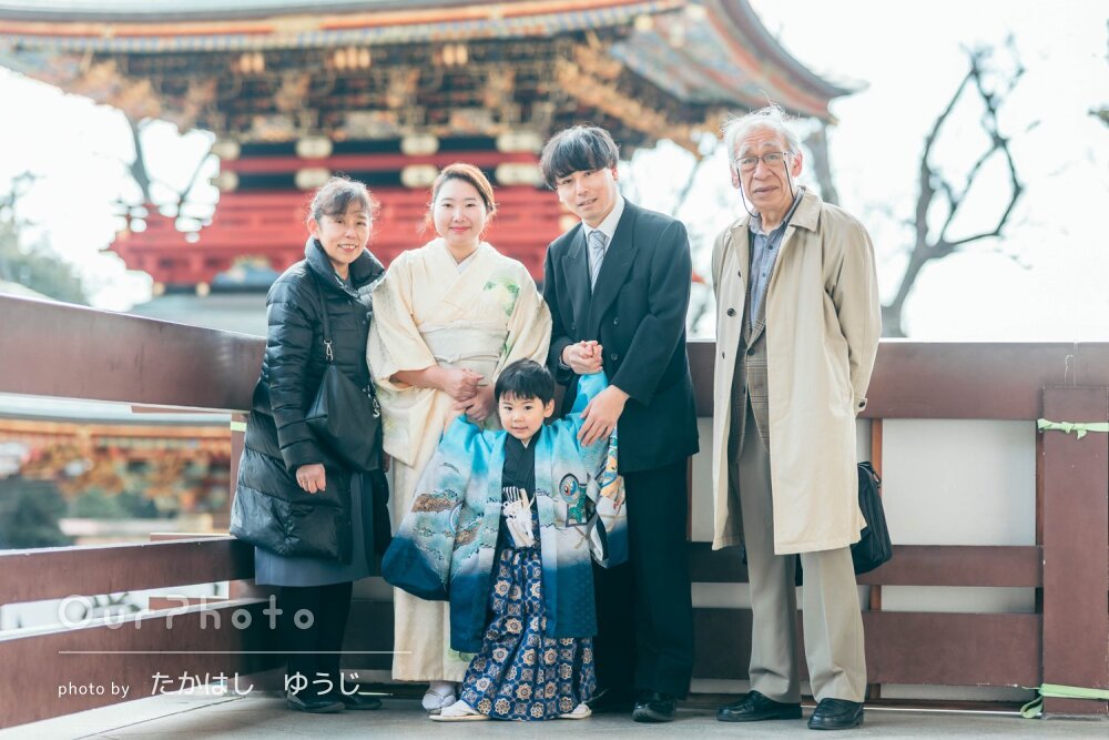 「自分では絶対に撮れないような素敵な写真」笑顔輝く男の子の七五三撮影