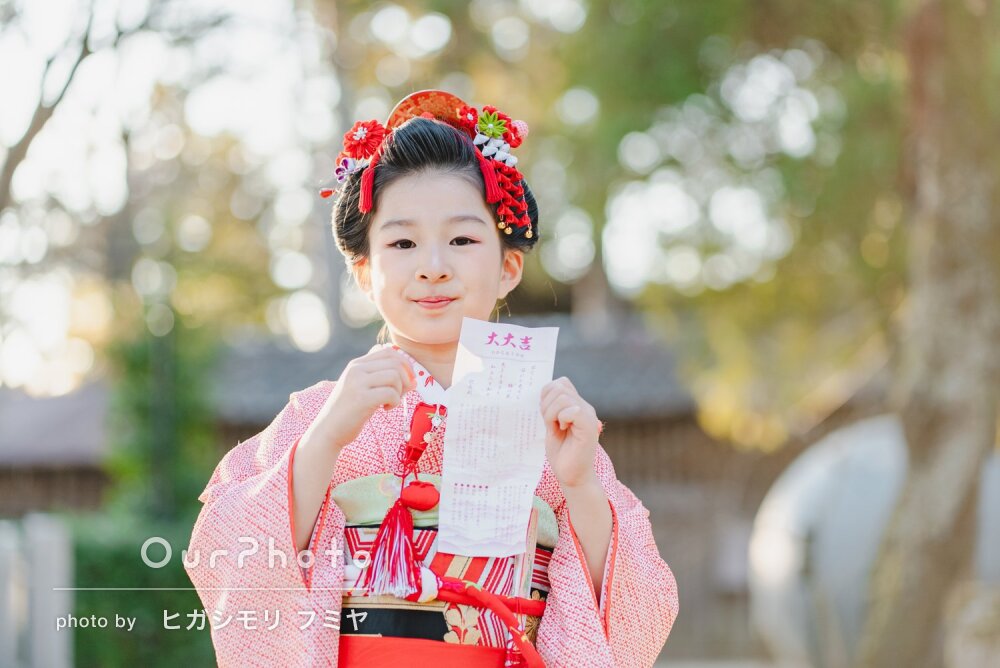 「本当に希望通りの写真」可愛らしい表情をたくさん捉えた七五三の撮影