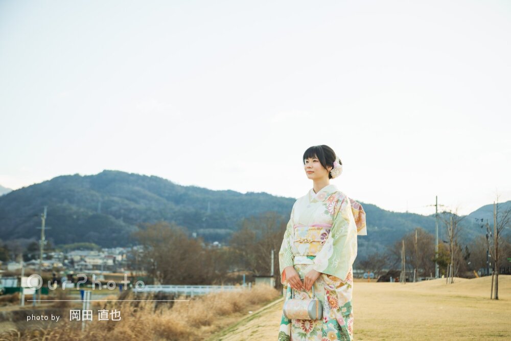 「さすがプロのアングルだなぁと感動」晴れ着姿が上品で美しい成人式撮影