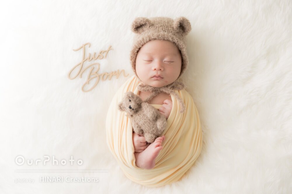 「とても安心した撮影時間」柔らかな質感で可愛いニューボーンフォト撮影