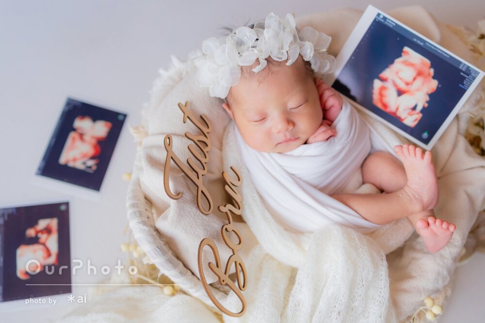 「赤ちゃんのペースに合わせながら」ご自宅でニューボーンフォトの撮影