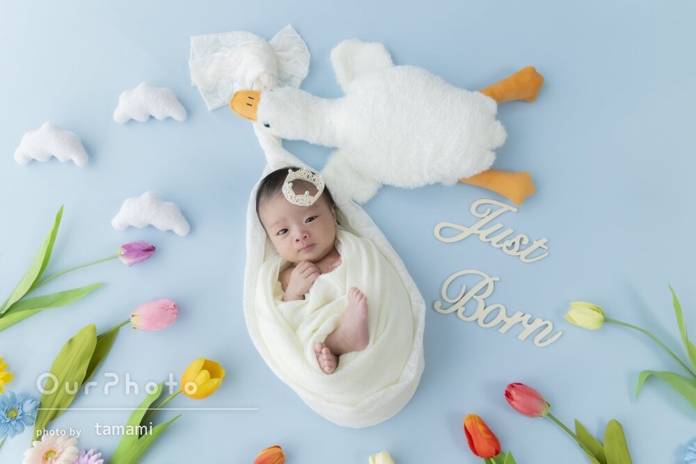 「良い思い出に」何度も見返したい！可愛いニューボーンフォトの撮影