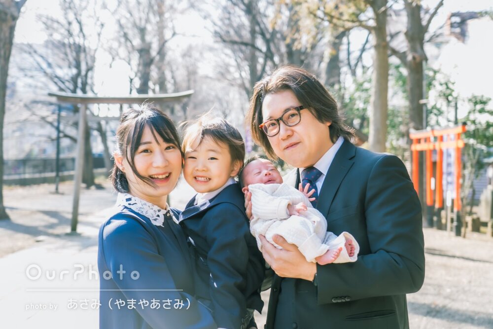 「我が家の公式写真家さん」リピーター様！リラックスしてお宮参りの撮影
