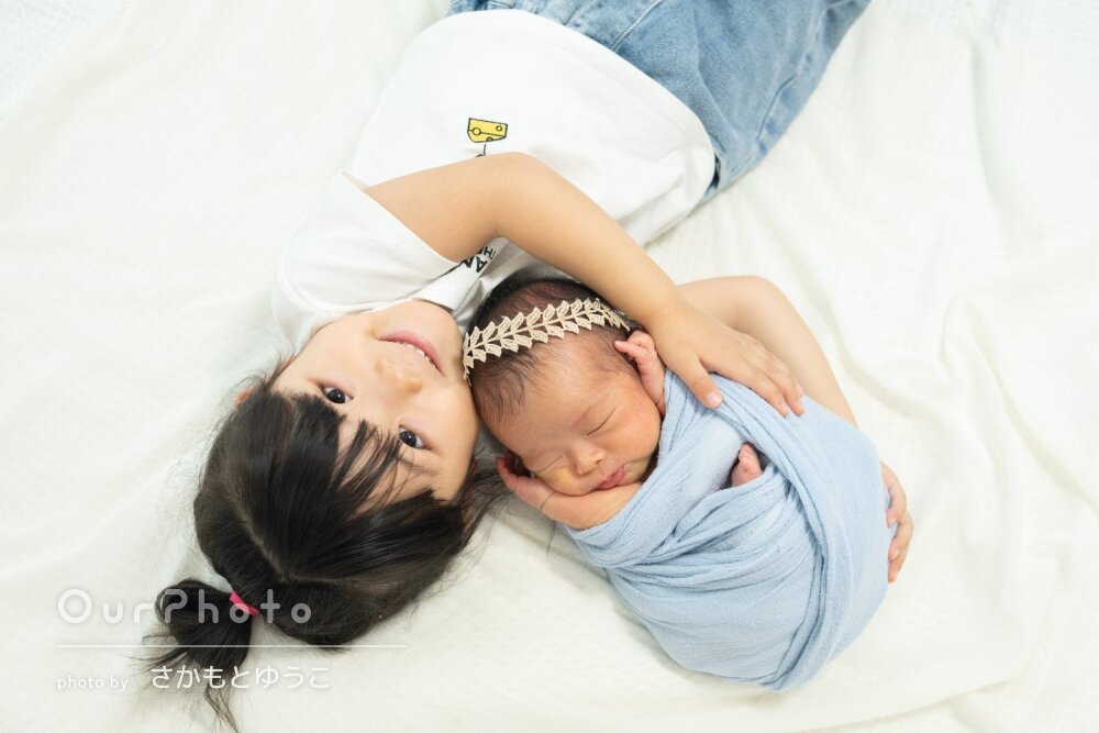 「とてもきれいで大満足」自宅で可愛い表情のニューボーンフォトの撮影