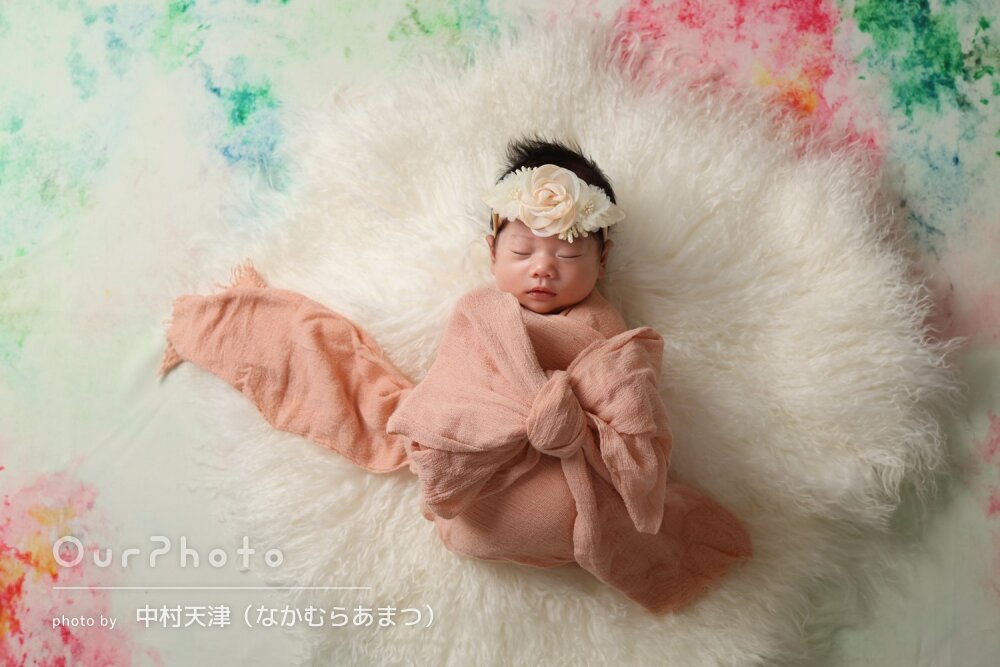 「素敵な写真」おしゃれな仕上がり！愛らしいニューボーンフォトの撮影