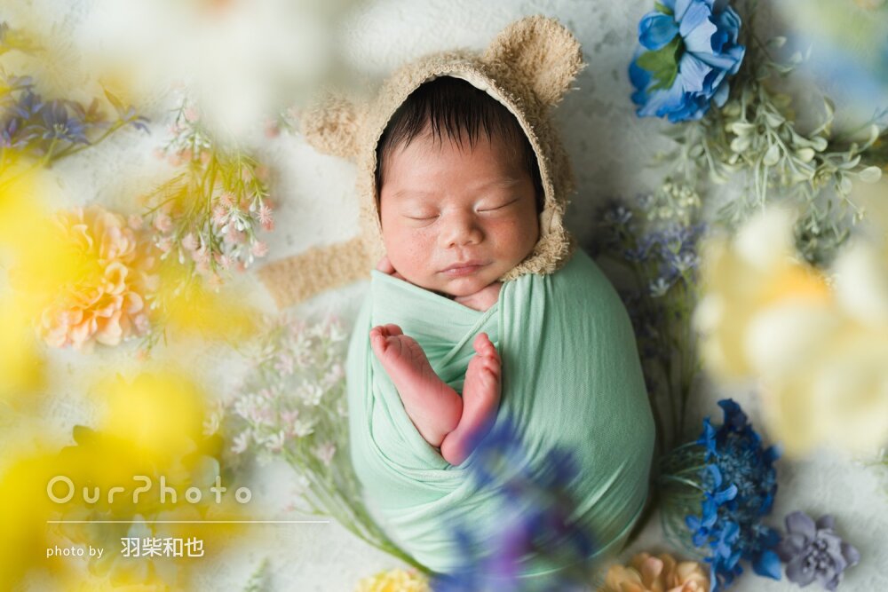 「楽しく可愛くて幸せな時間」物語を感じるニューボーンフォトの撮影