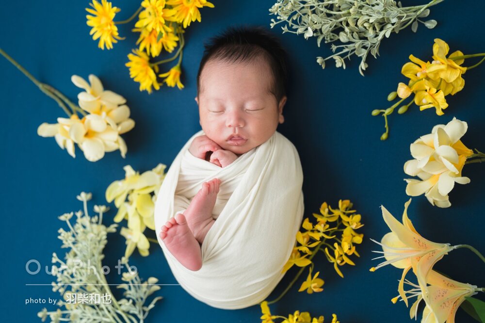 「とても優しくアシスト」新生児の可愛さ際立つニューボーンフォトの撮影