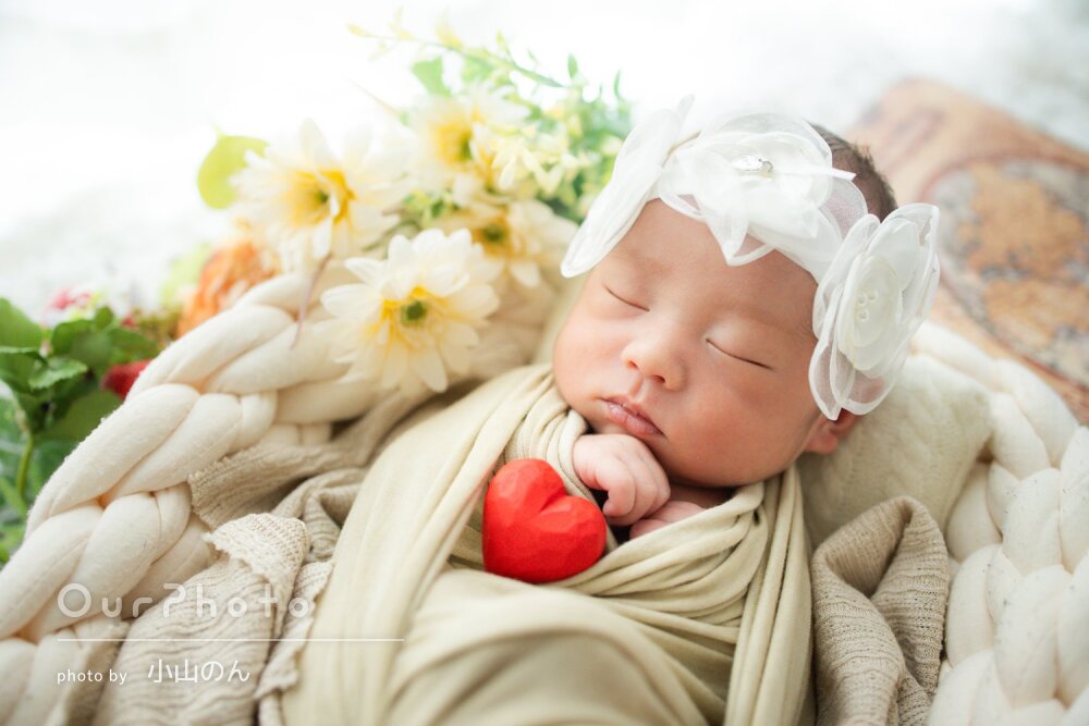 「どれも本当に素敵」お洒落で可愛い！多彩なニューボーンフォトの撮影