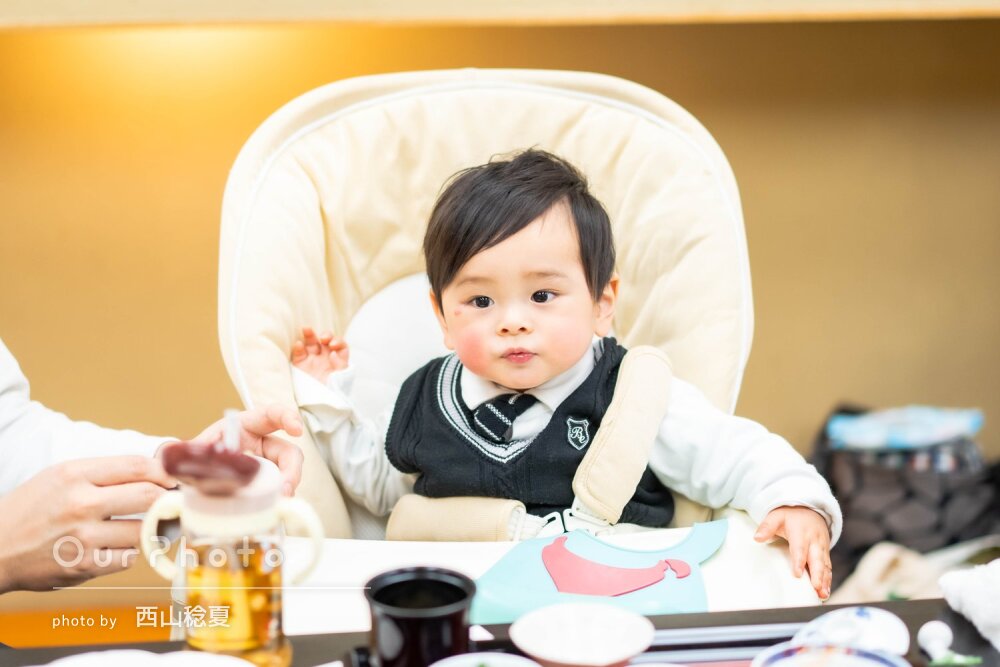 「リラックスした雰囲気で撮影」祖父母も一緒！1歳の誕生日記念の撮影