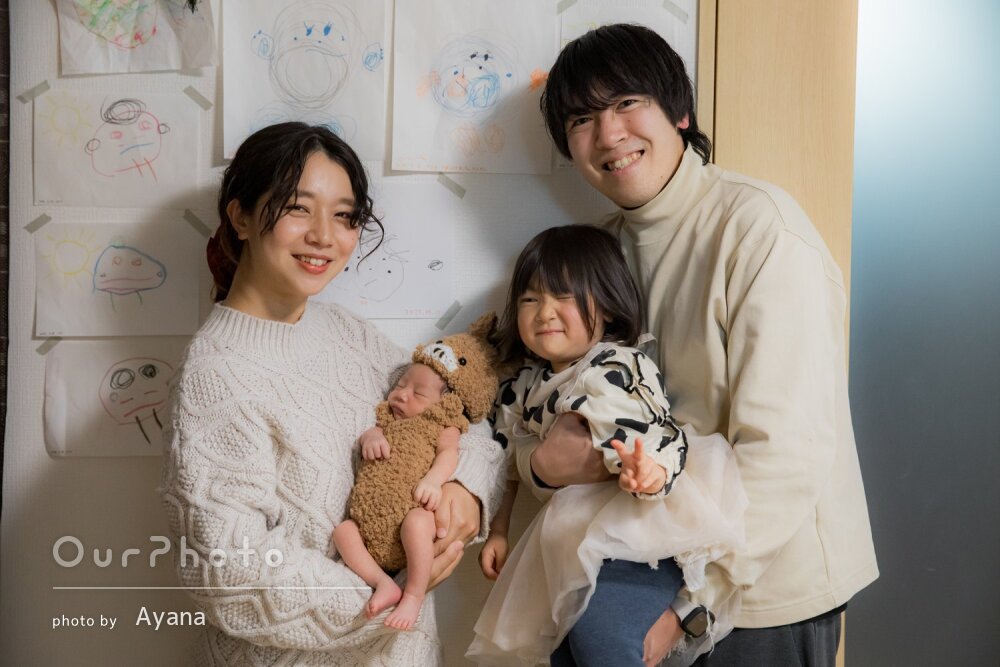 「安心してお任せ」穏やかな空気！ご自宅で可愛いニューボーンフォト撮影