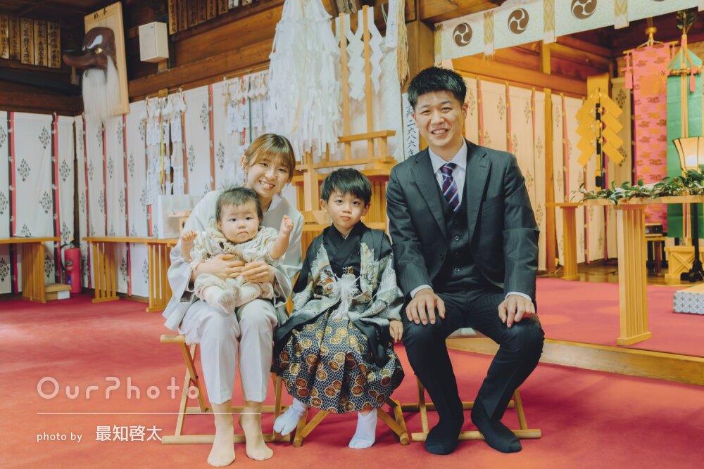 「自然な笑顔を引き出して」神社で凛とした和装！穏やかな七五三の撮影