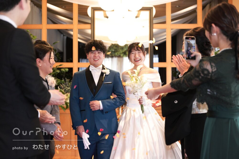 「感動しました！」親族との和やかな結婚式でウエディングフォトの撮影