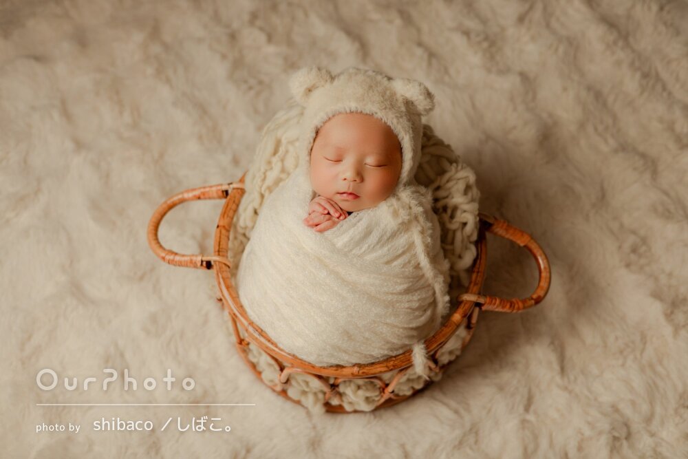 「まさにプロの手腕」ナチュラルで素敵！ニューボーンフォトの撮影