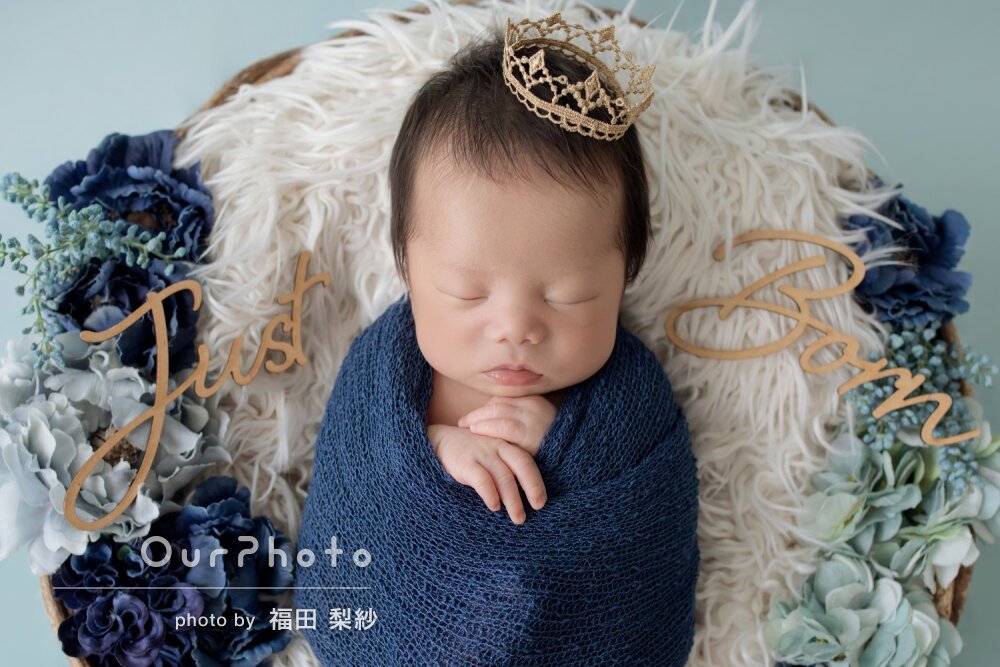 「とても優しく対応」ご自宅でオシャレなニューボーンフォトの撮影