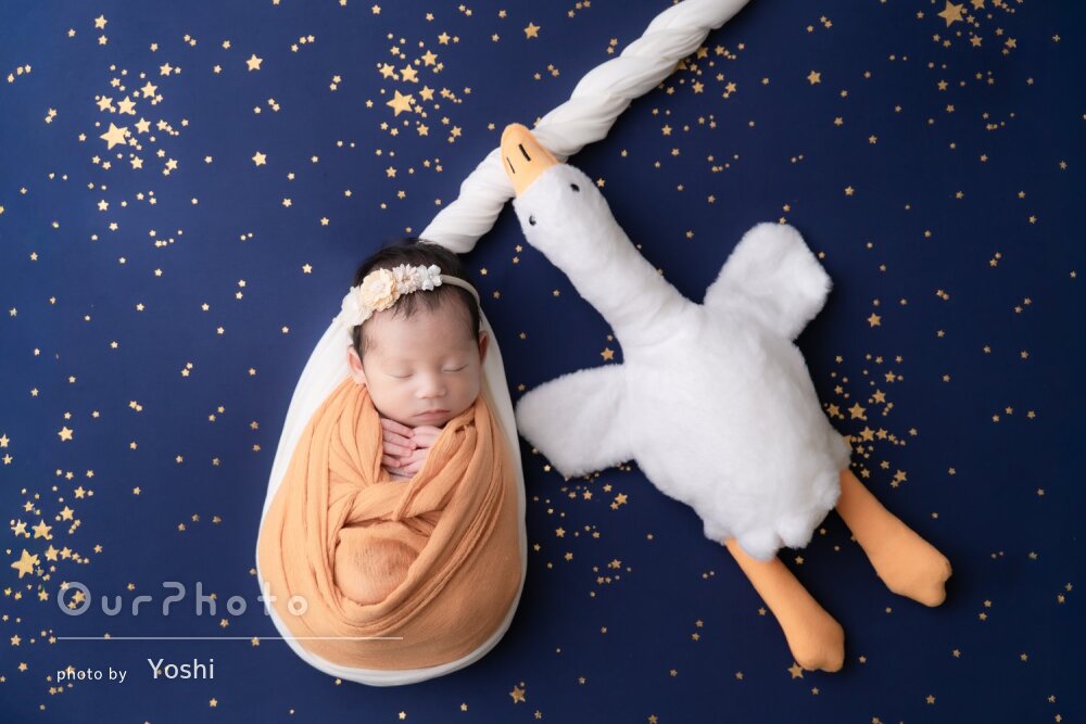 「満足のいく写真」愛らしい表情！自宅でニューボーンフォトの撮影