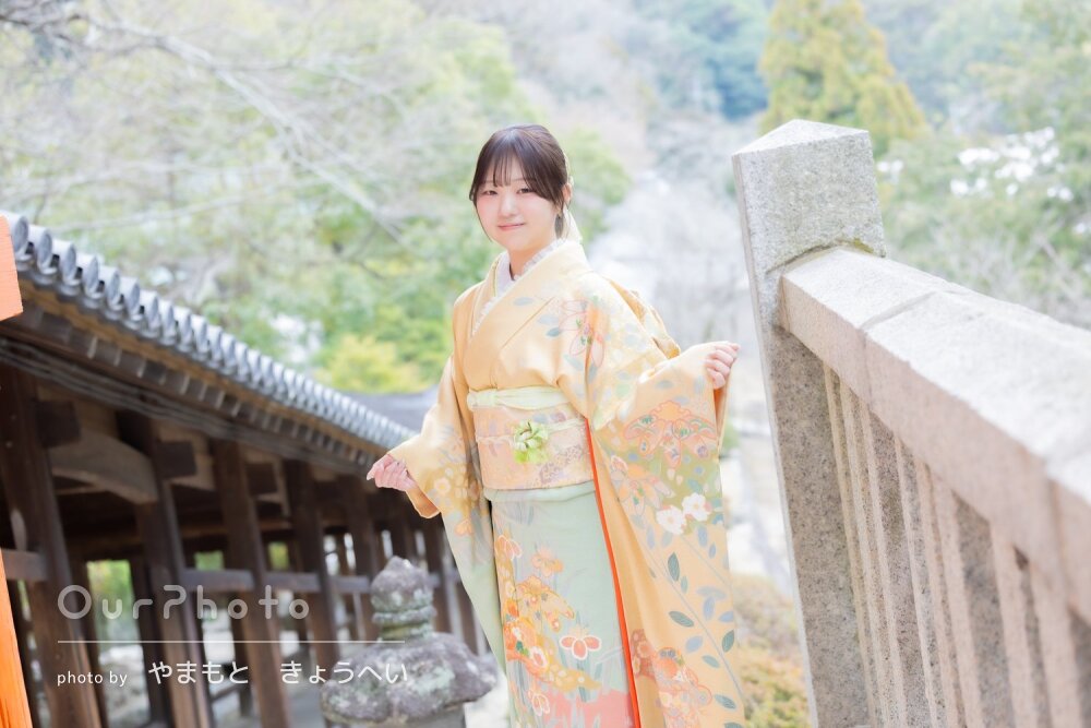 「早いうちに緊張がほぐれた」柔らかな笑顔が素敵な成人式の前撮り撮影