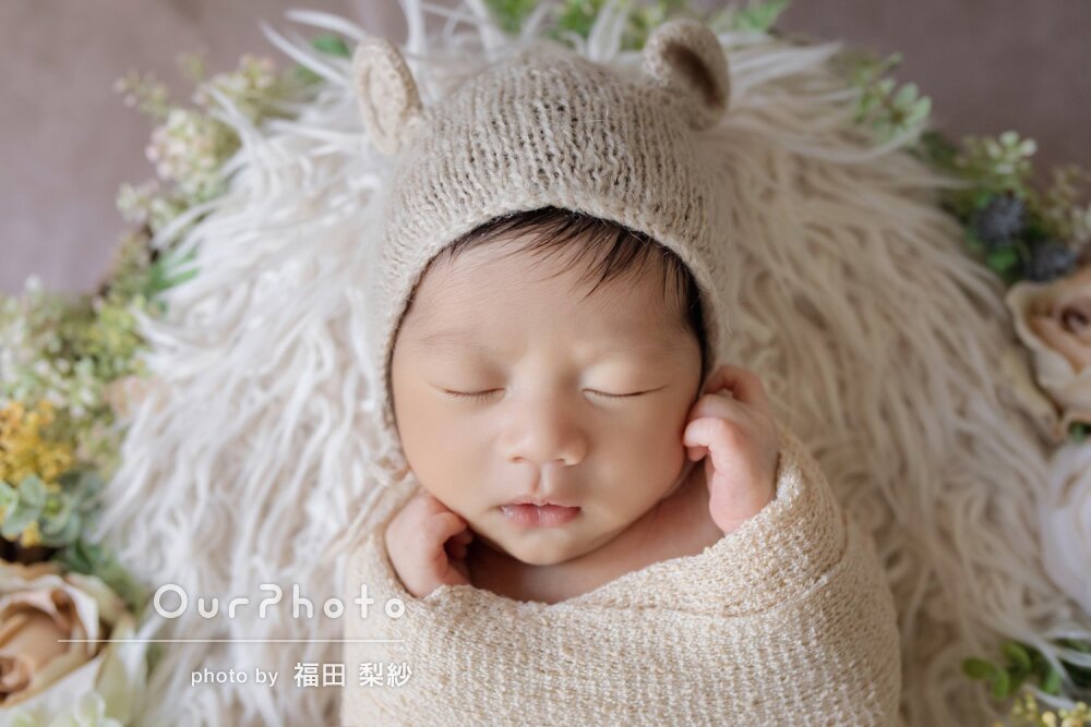 「可愛い写真ばかりで感動」宝物になった記念のニューボーンフォトの撮影