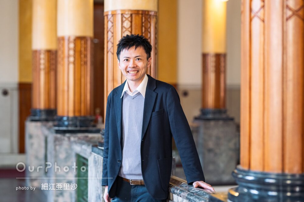 「大満足」にこやかな表情が素敵！リピーター様のプロフィール写真撮影