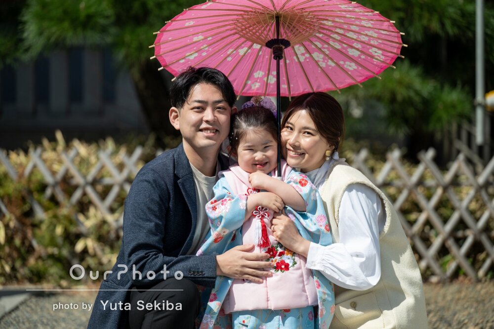 「どれも素敵なお写真で大満足」太陽のように輝く笑顔で七五三の撮影