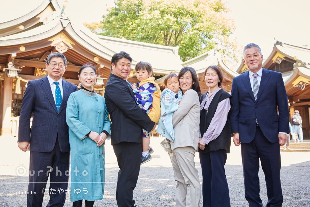 「素敵な写真ばかりで大満足」被布姿が可愛い！兄弟一緒に七五三の撮影