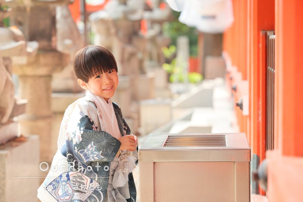 「とても楽しい時間でした」表情豊かで可愛い男の子！袴姿で七五三の撮影