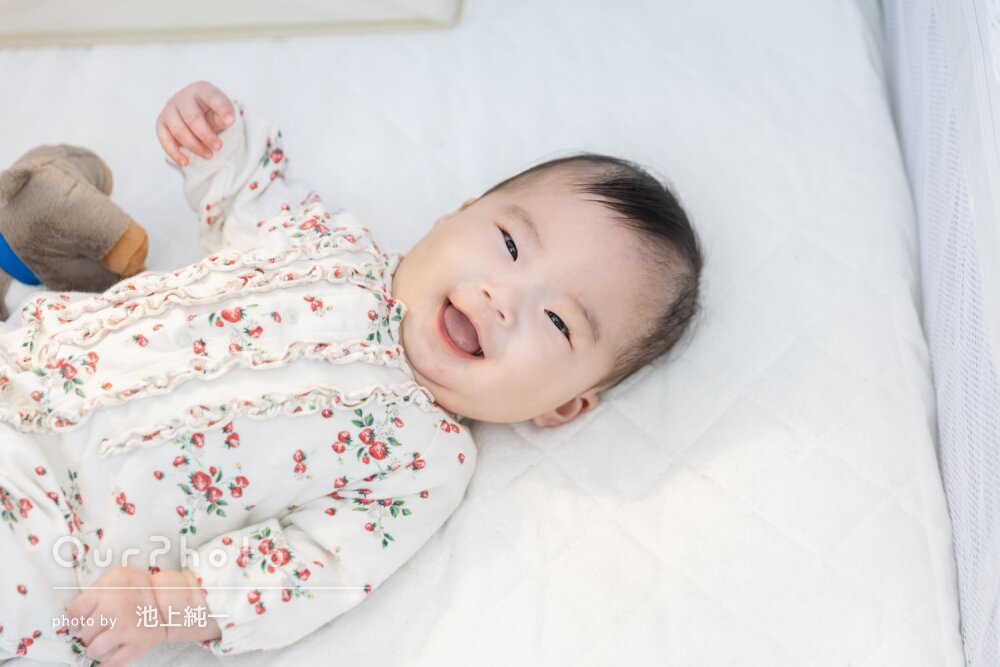 「素敵なものをたくさん」表情豊かで愛らしい赤ちゃん！お食い初めの撮影