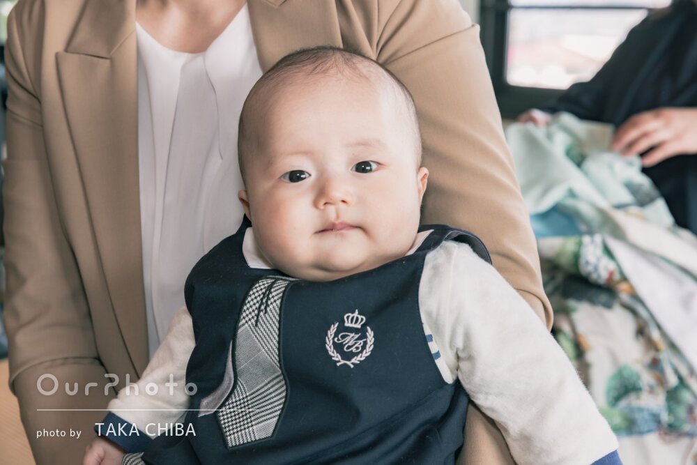 「笑顔のお写真が撮れました」姉弟の表情が引き立つお宮参りの撮影