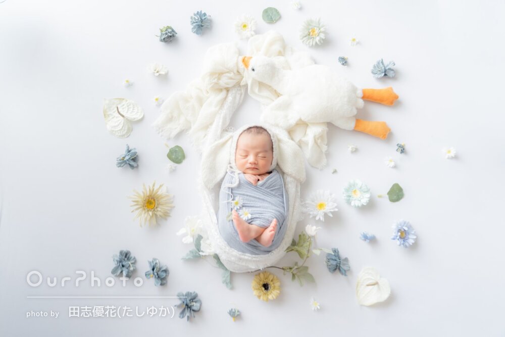 「納得のいく写真が撮れた」絵本の世界のようなニューボーンフォトの撮影