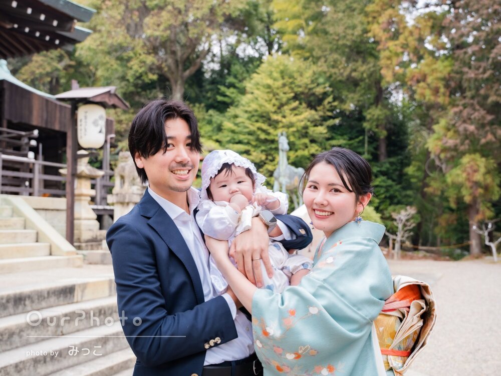 「親族にもとても好評」美しい和装で幸せな笑顔が溢れるお宮参りの撮影
