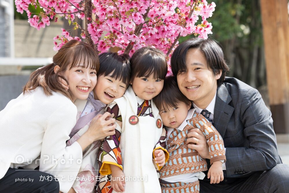 「最後までご機嫌」神社で愛らしい和装姿！5歳3歳兄妹の七五三の撮影