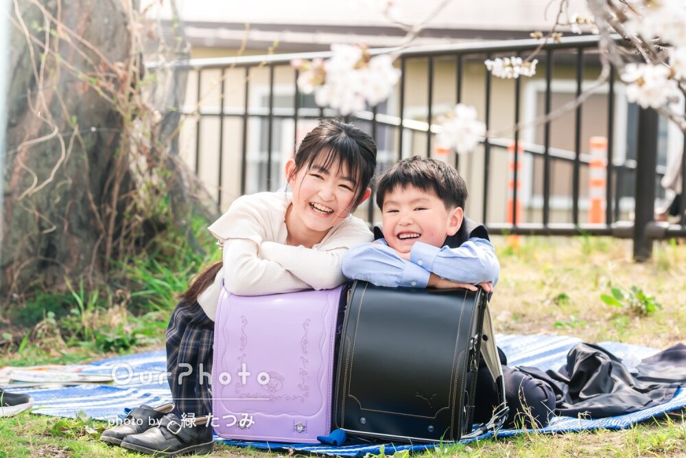 「自然な表情をたくさん」春らんまん！笑顔でリピーター様の家族写真撮影