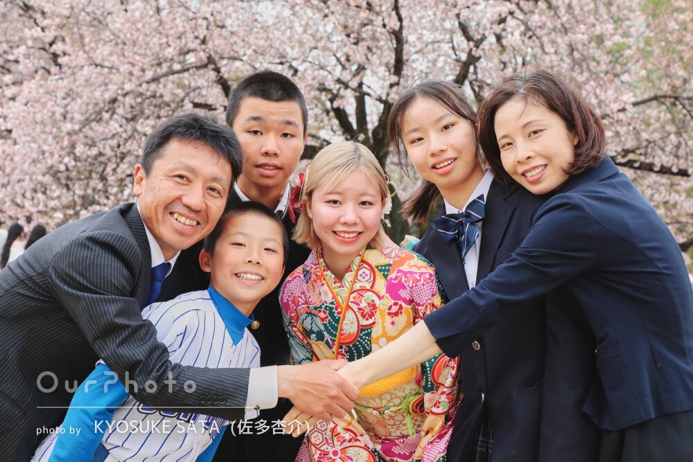 「満足のいく仕上がり」満開の桜と！華やかな振袖姿が美しい成人式の撮影