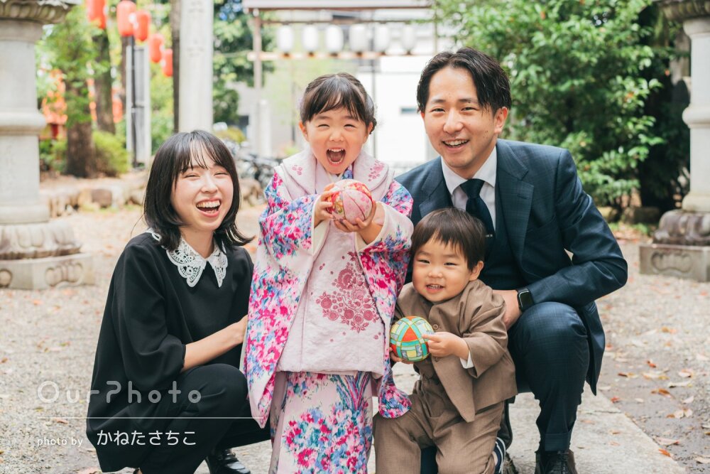 「自然でいきいきとした表情をたくさん」無邪気な笑顔で七五三の撮影
