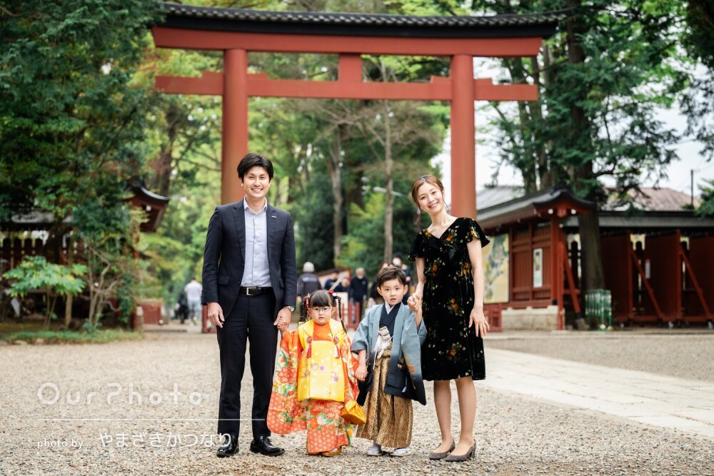 「素敵な写真」晴れ着姿が可愛い！兄妹一緒にリピーター様の七五三撮影