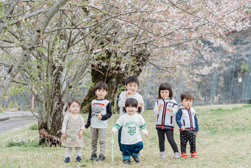 「良き思い出」3家族合同で！お子さまの成長を感じられる友フォトの撮影