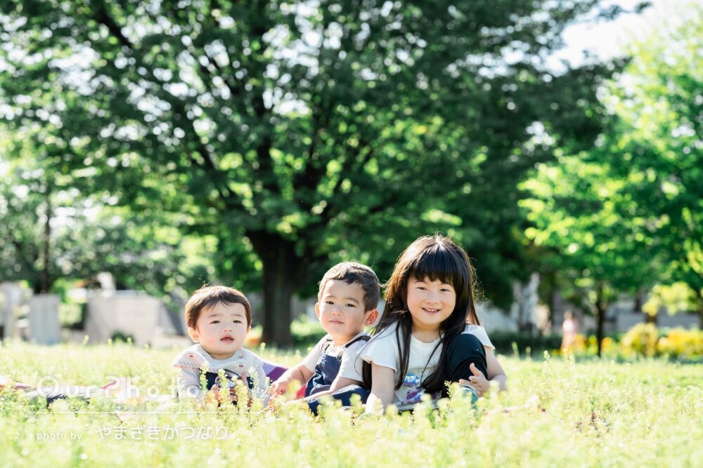 「子どもたちの笑顔もたくさん引き出して」楽しい雰囲気で家族写真の撮影