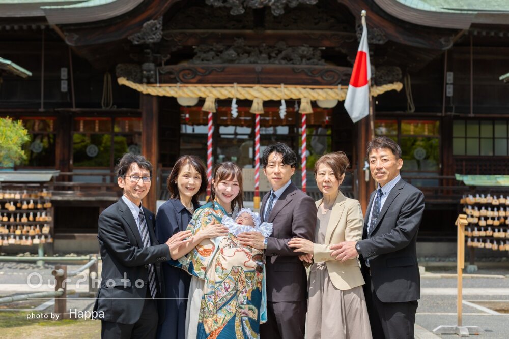 「短い時間でたくさん素敵な写真を」喜びあふれる！3世代お宮参りの撮影