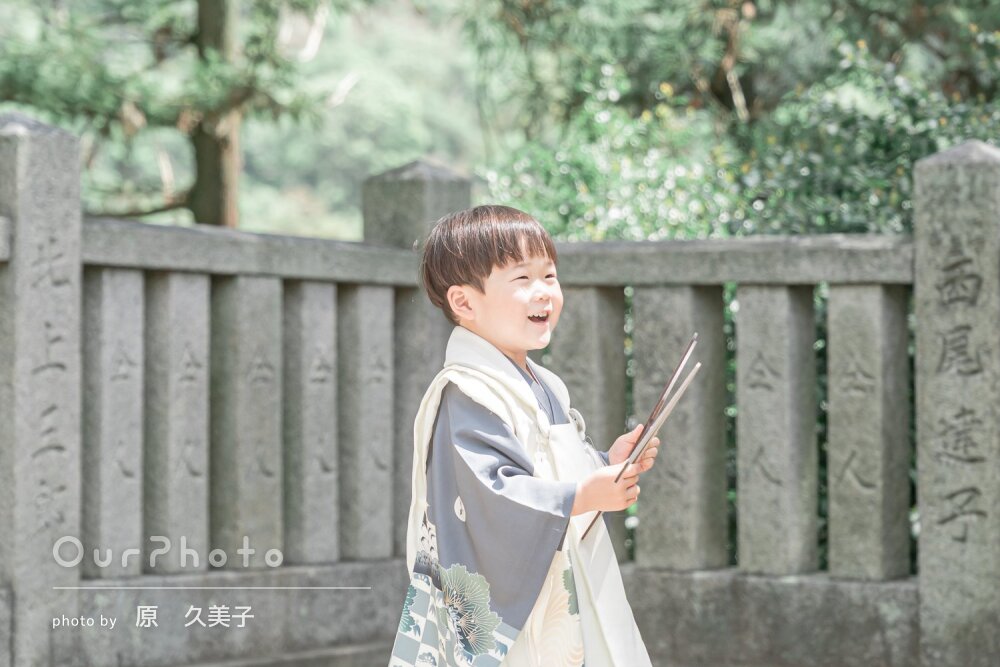 「自然な笑顔がたくさんの残せて本当に良かった」七五三とお宮参りの撮影