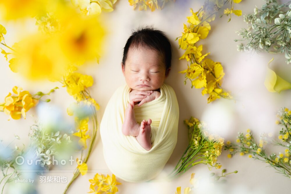 「その一瞬一瞬をとても可愛く」ナチュラルなニューボーンフォトの撮影