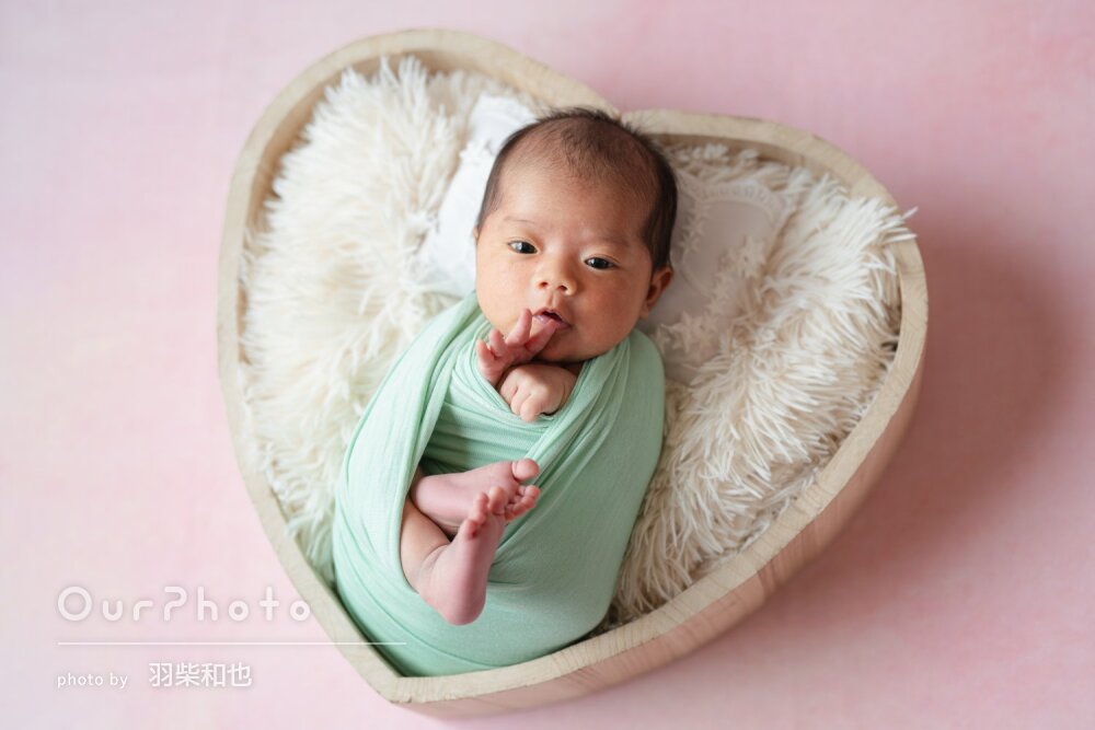 「新生児ならではの素敵なお写真」キュートなニューボーンフォトの撮影