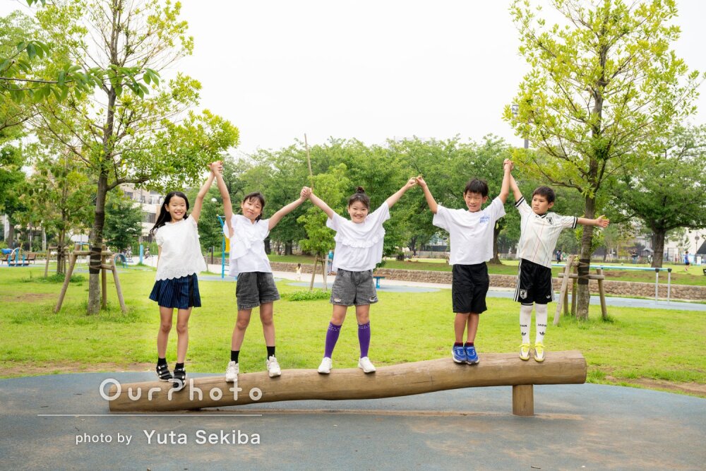 「とても楽しく撮影できました」10歳の記念に幼馴染5人で友フォト撮影