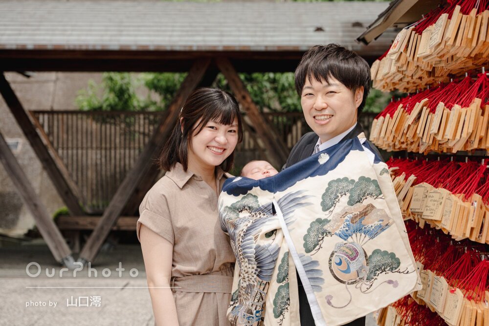 「素敵な写真を撮影していただき嬉しかった」和やかなお宮参りの撮影