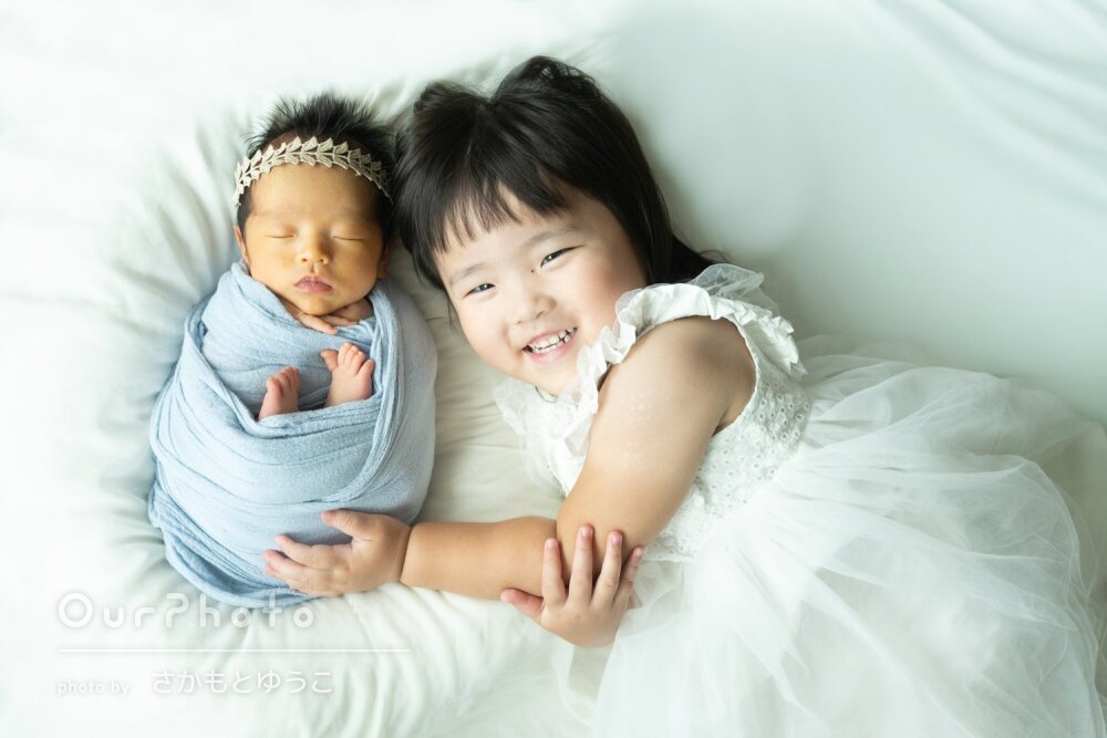 「どの写真も想像以上に可愛く」家族の宝物のニューボーンフォトの撮影