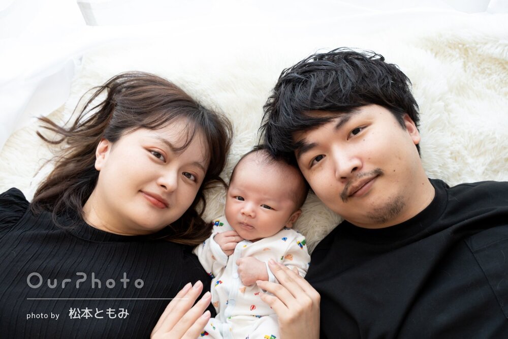 「家族の大切な思い出に」幸せいっぱい！ニューボーンフォトの撮影