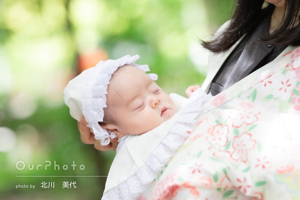 「とても素敵な仕上がり」家族の愛情が写真から伝わるお宮参りの撮影