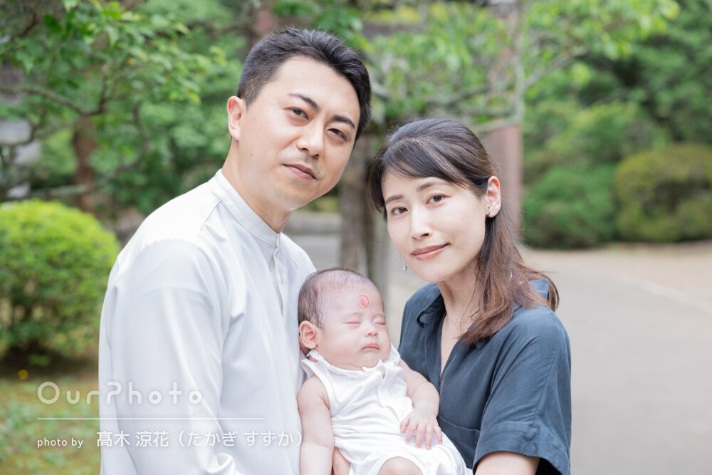 「かしこまらず普段の様に撮影出来た」爽やかな雰囲気でお宮参りの撮影