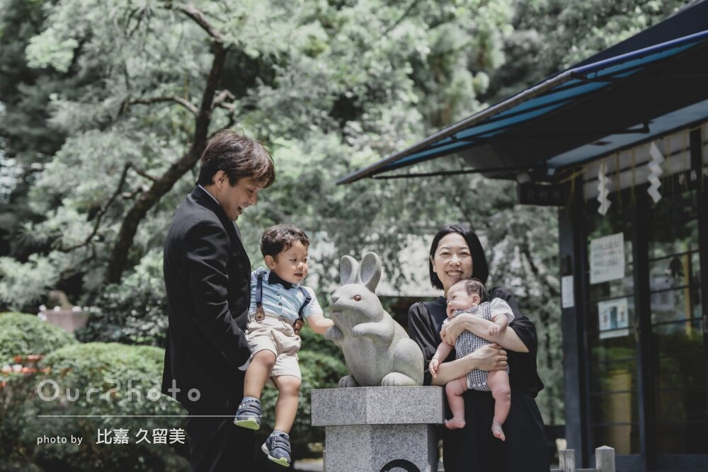 「とてもよい思い出」優しい風合いで素敵な写真！家族でお宮参りの撮影